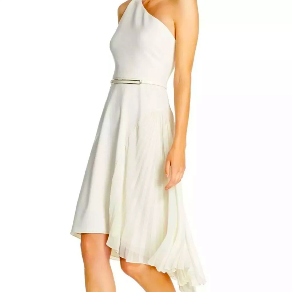HALSTON HERITAGE Dress One-Shoulder Sz 10